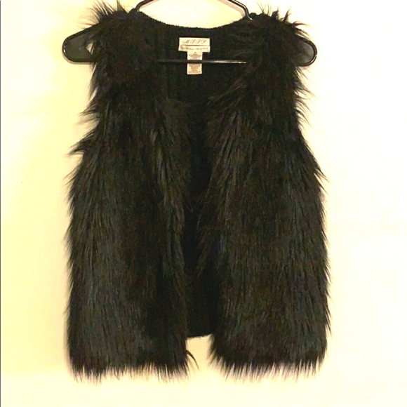 M.L.L.P. Jackets & Blazers - 3 for 30.00 M.L.L.P. black fur vest size S.